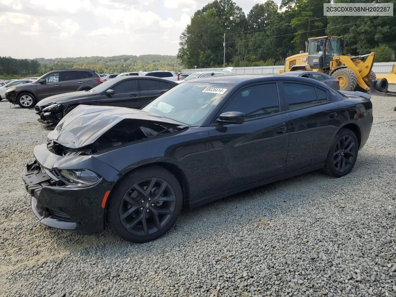 2022 Dodge Charger Sxt VIN: 2C3CDXBG8NH202287 Lot: 69326414