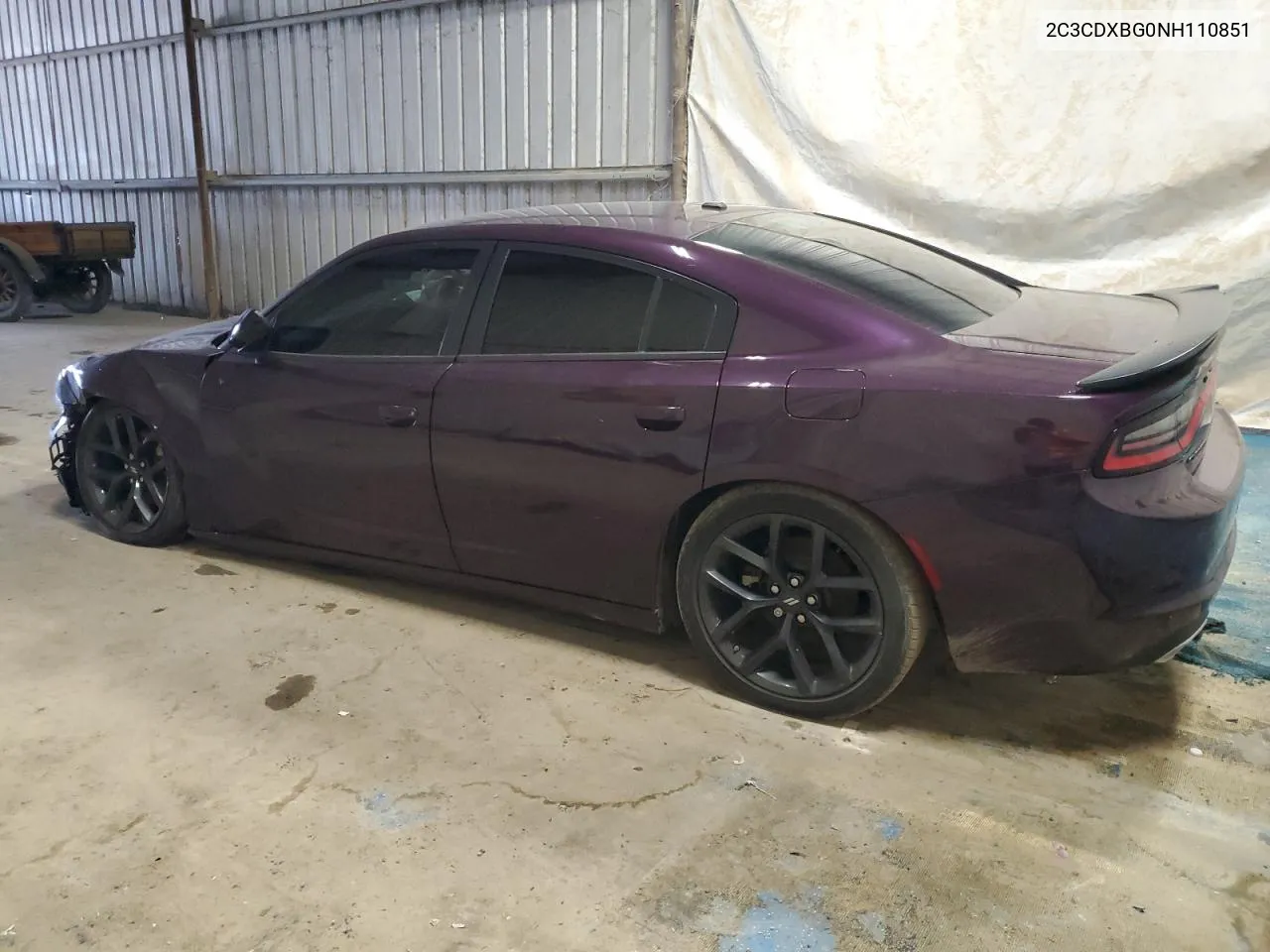 2022 Dodge Charger Sxt VIN: 2C3CDXBG0NH110851 Lot: 70296664