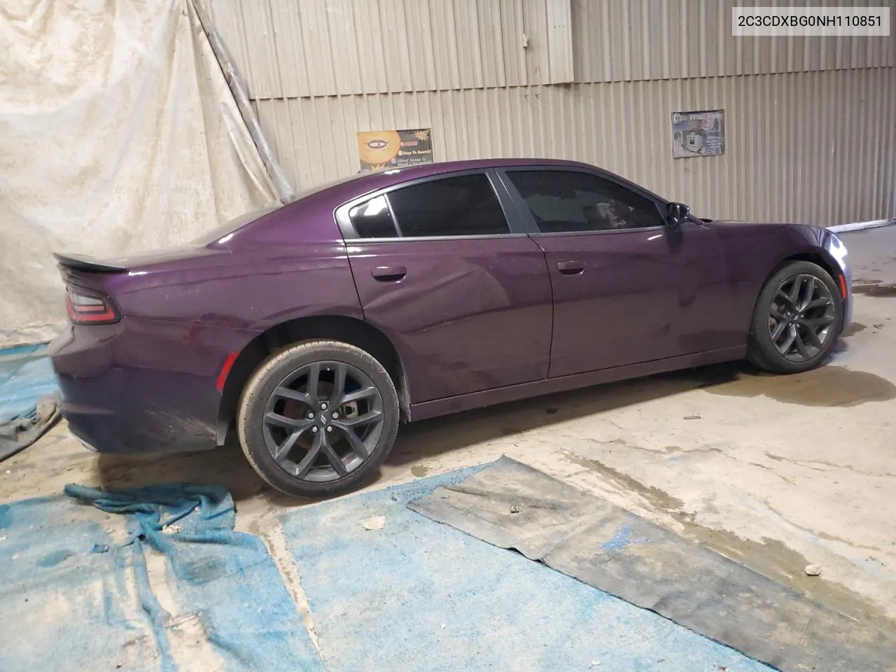 2022 Dodge Charger Sxt VIN: 2C3CDXBG0NH110851 Lot: 70296664