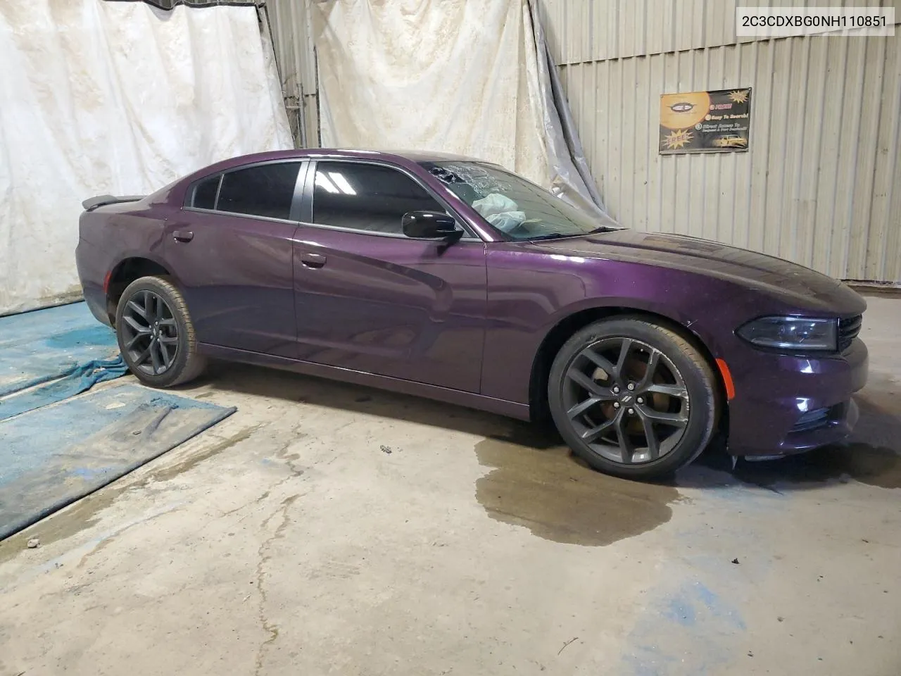 2022 Dodge Charger Sxt VIN: 2C3CDXBG0NH110851 Lot: 70296664