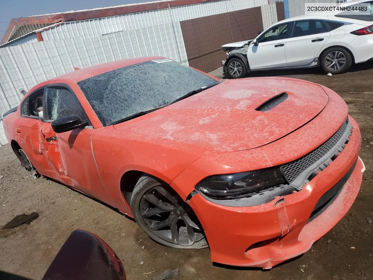 2022 Dodge Charger R/T VIN: 2C3CDXCT4NH244483 Lot: 70478534