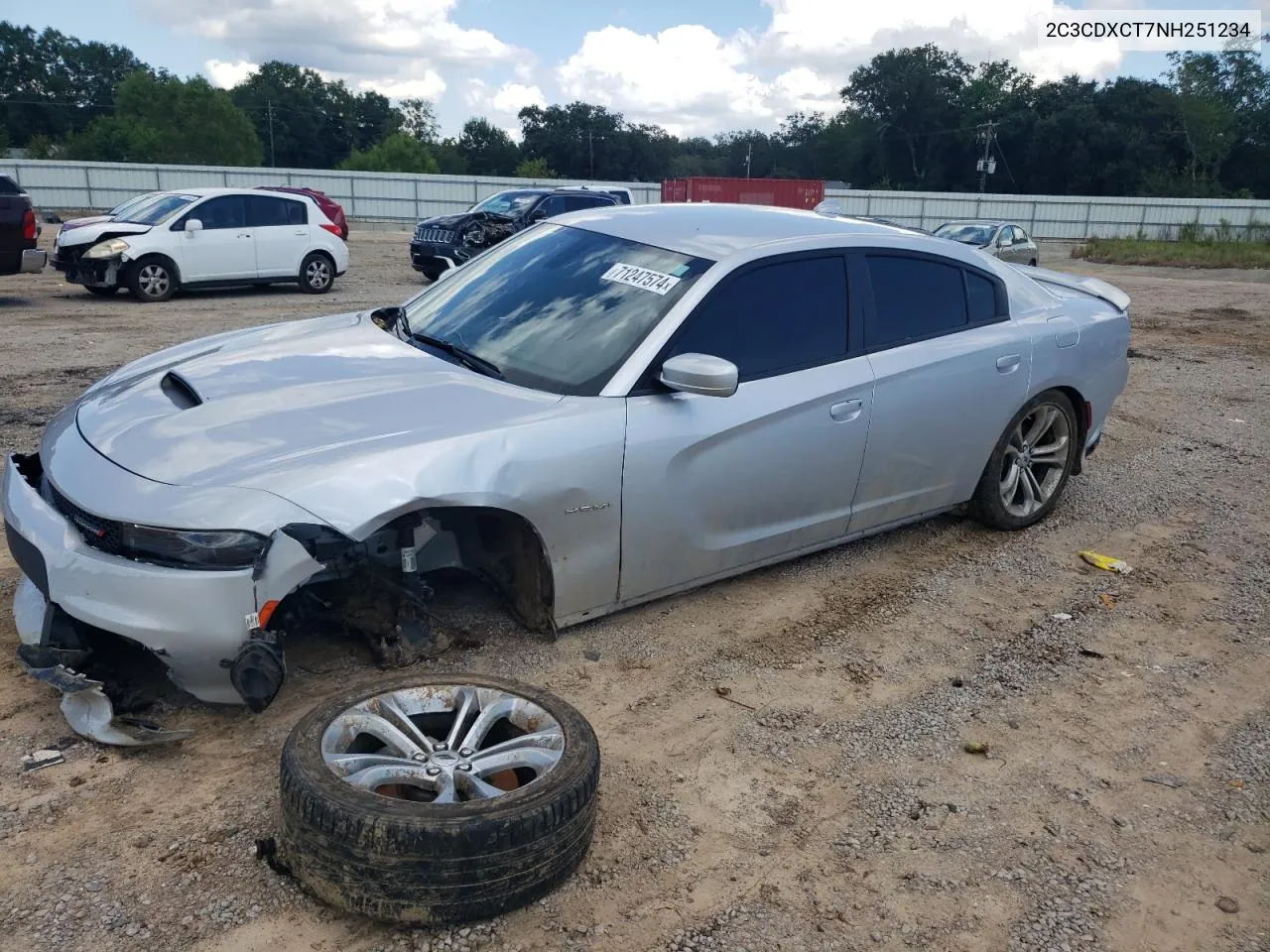 2022 Dodge Charger R/T VIN: 2C3CDXCT7NH251234 Lot: 71247574