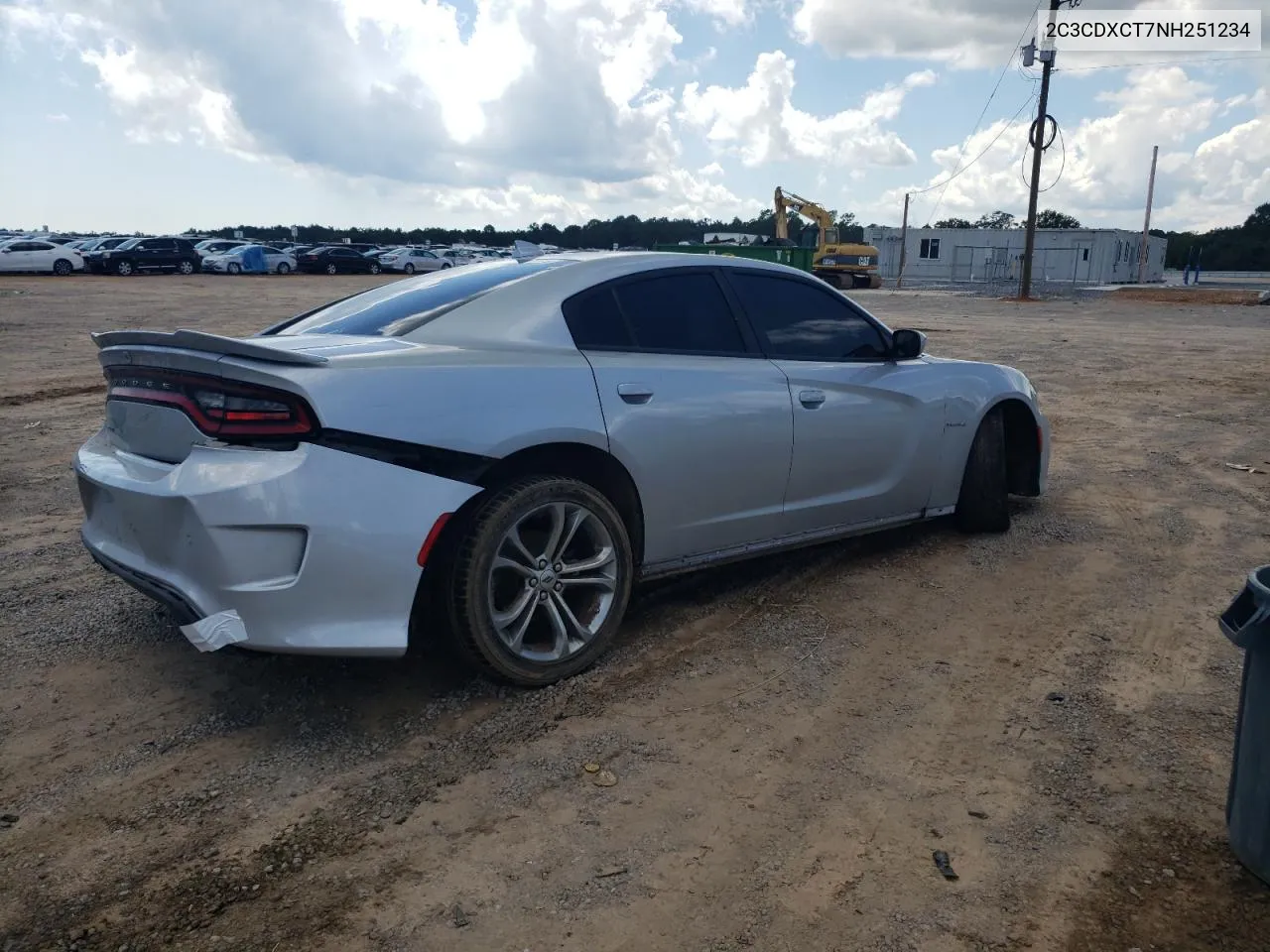 2022 Dodge Charger R/T VIN: 2C3CDXCT7NH251234 Lot: 71247574