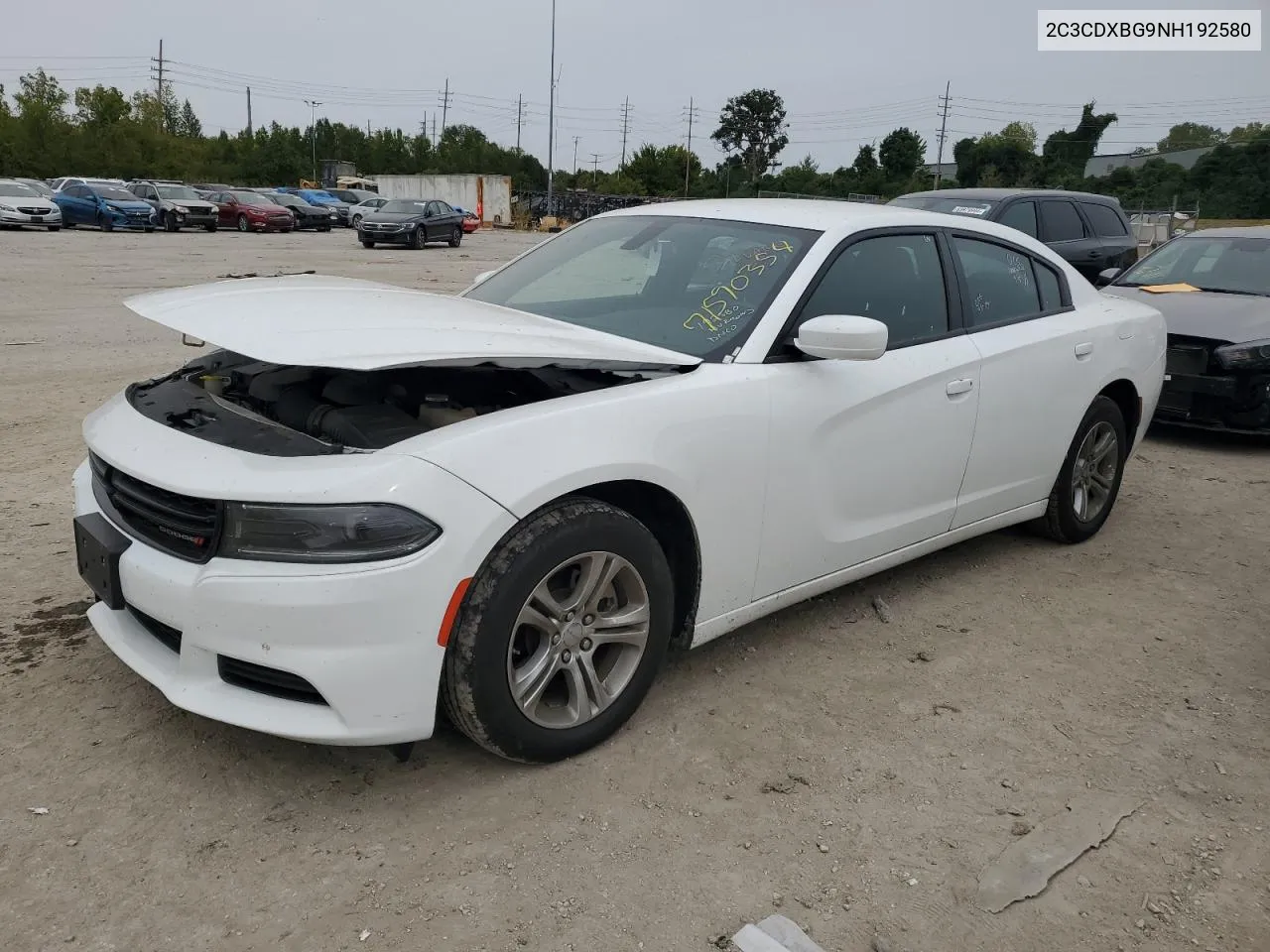 2022 Dodge Charger Sxt VIN: 2C3CDXBG9NH192580 Lot: 71590354