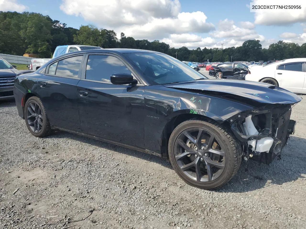 2022 Dodge Charger R/T VIN: 2C3CDXCT7NH250956 Lot: 71814274