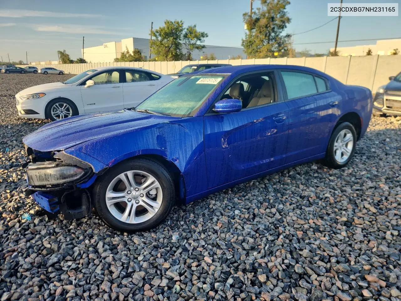 2C3CDXBG7NH231165 2022 Dodge Charger Sxt