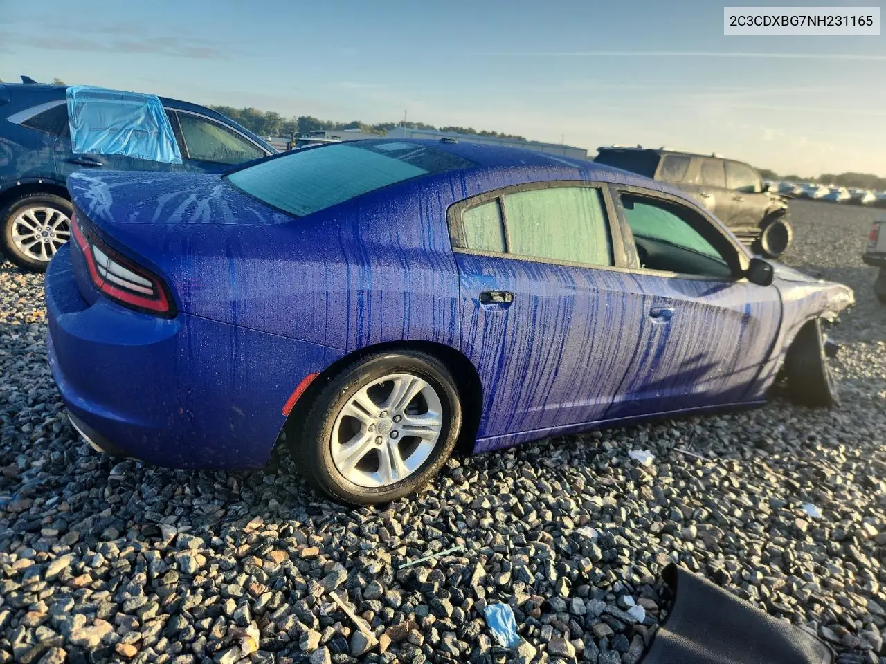 2C3CDXBG7NH231165 2022 Dodge Charger Sxt