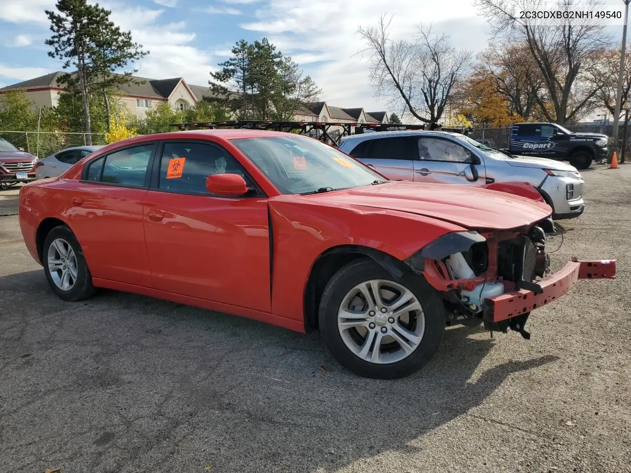 2C3CDXBG2NH149540 2022 Dodge Charger Sxt