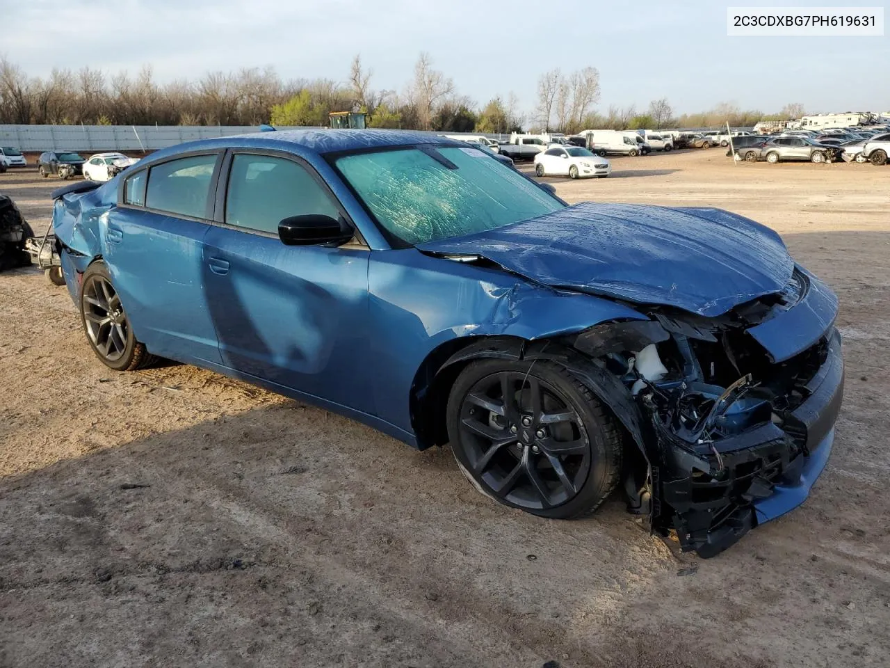 2023 Dodge Charger Sxt VIN: 2C3CDXBG7PH619631 Lot: 46644144