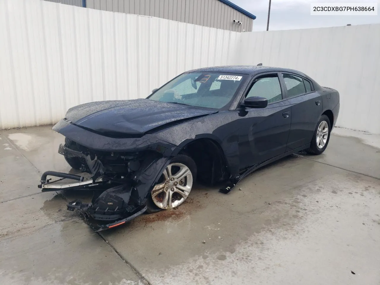 2023 Dodge Charger Sxt VIN: 2C3CDXBG7PH638664 Lot: 51342274