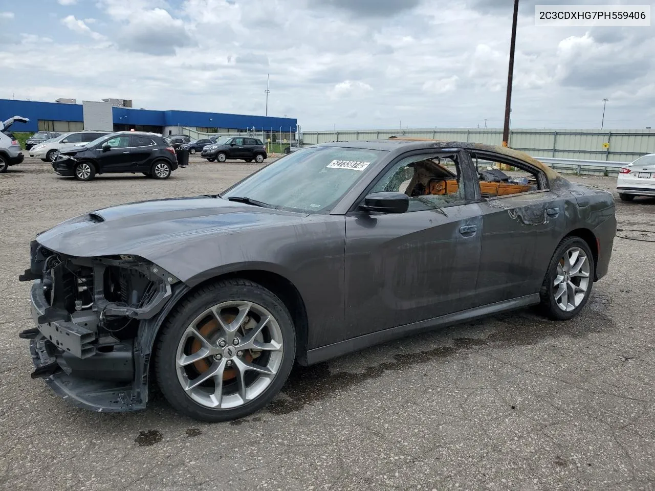 2023 Dodge Charger Gt VIN: 2C3CDXHG7PH559406 Lot: 52733874