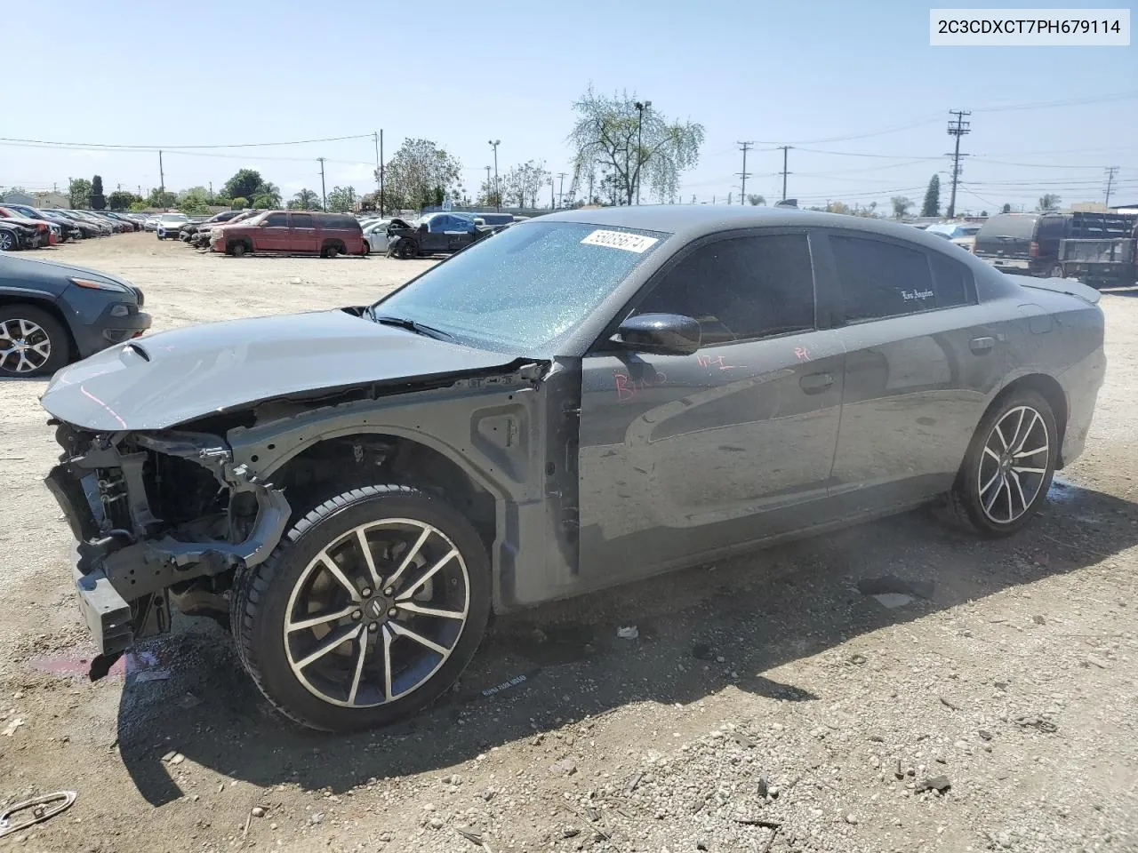 2023 Dodge Charger R/T VIN: 2C3CDXCT7PH679114 Lot: 55035674