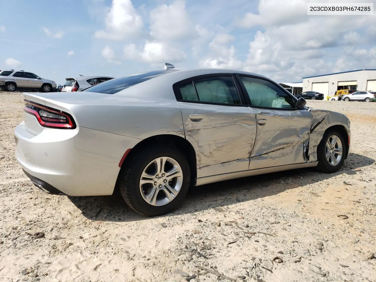 2023 Dodge Charger Sxt VIN: 2C3CDXBG3PH674285 Lot: 64148374