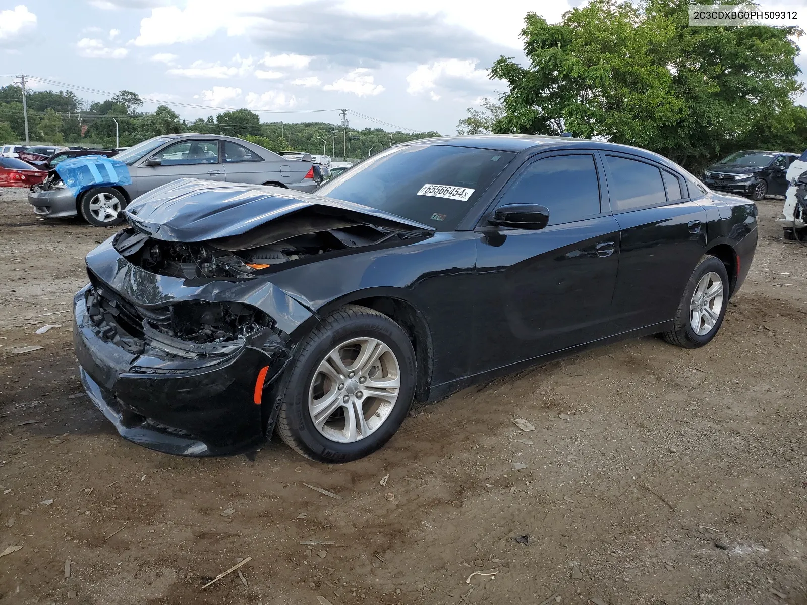 2023 Dodge Charger Sxt VIN: 2C3CDXBG0PH509312 Lot: 65566454