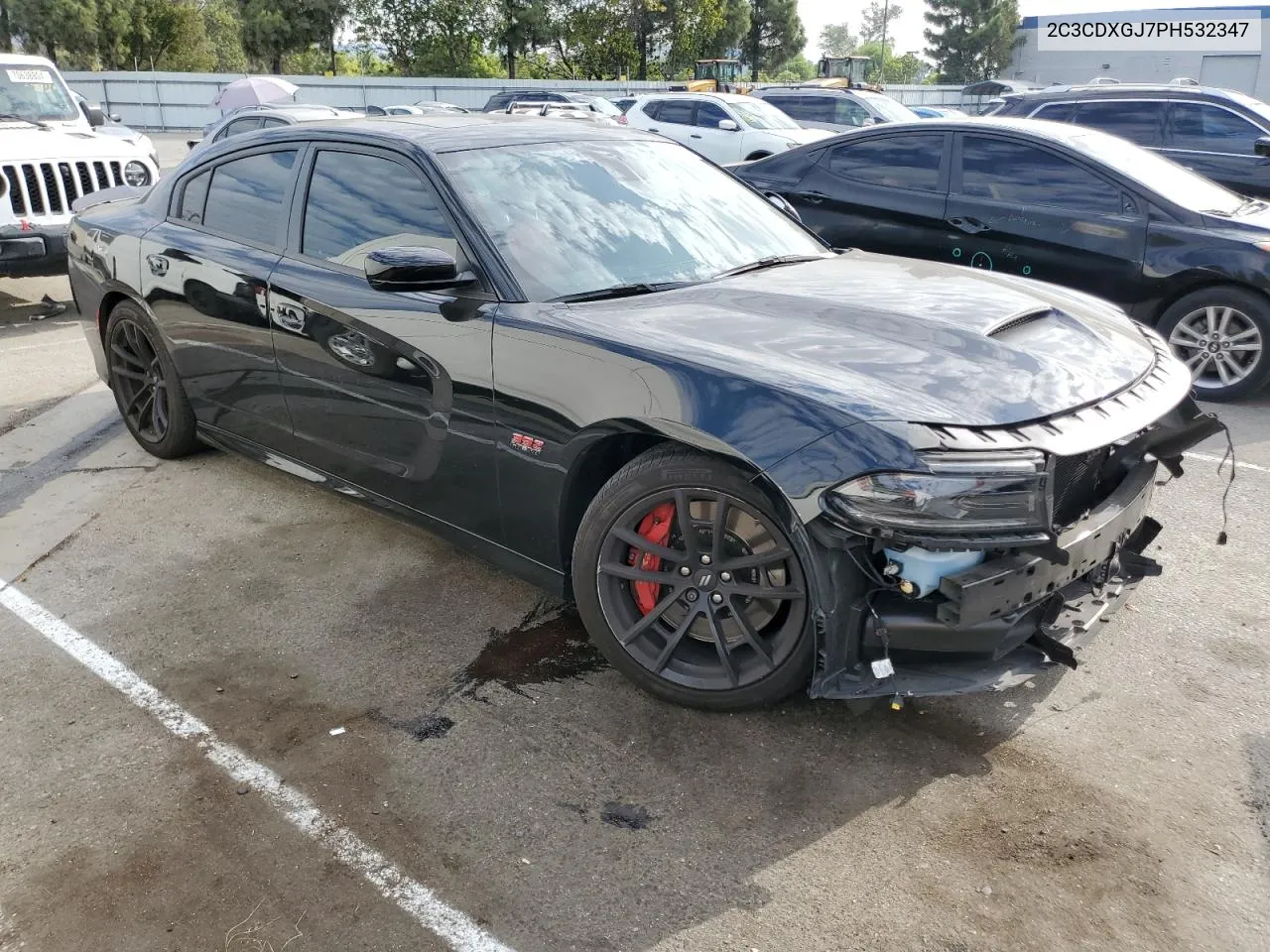 2023 Dodge Charger Scat Pack VIN: 2C3CDXGJ7PH532347 Lot: 70620334