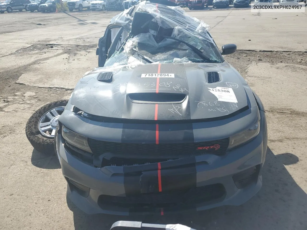 2023 Dodge Charger Srt Hellcat VIN: 2C3CDXL9XPH624967 Lot: 71012894