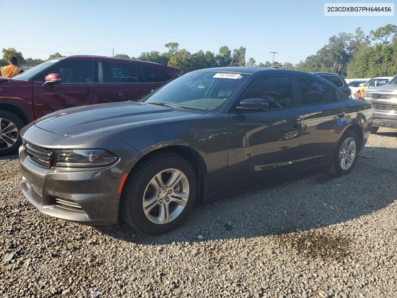 2023 Dodge Charger Sxt VIN: 2C3CDXBG7PH646456 Lot: 71674564