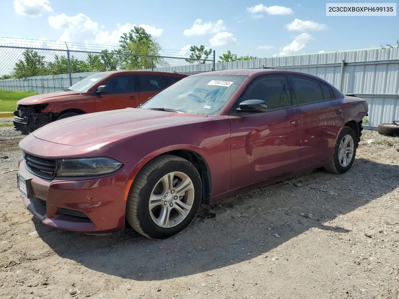 2023 Dodge Charger Sxt VIN: 2C3CDXBGXPH699135 Lot: 71847254