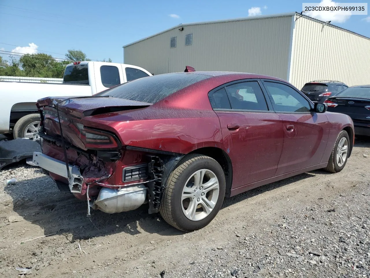 2023 Dodge Charger Sxt VIN: 2C3CDXBGXPH699135 Lot: 71847254