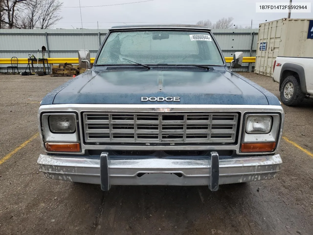 1B7FD14T2FS592944 1985 Dodge D-Series D100