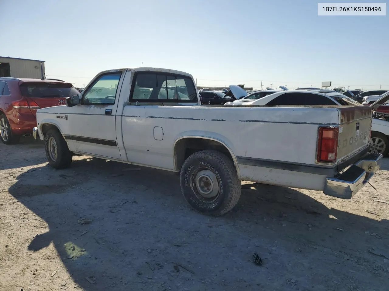 1989 Dodge Dakota VIN: 1B7FL26X1KS150496 Lot: 79418814