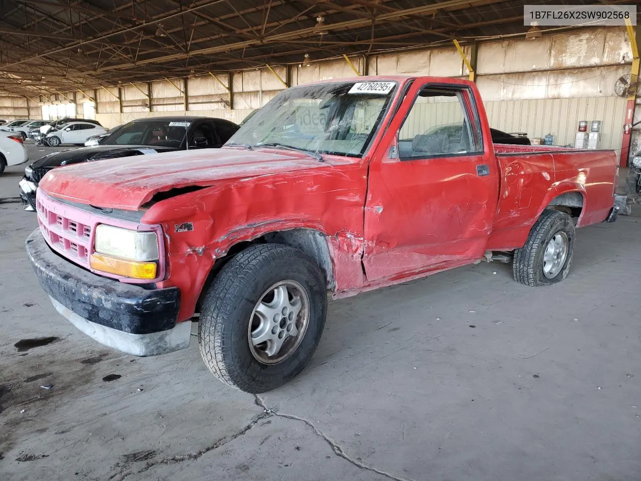 1995 Dodge Dakota VIN: 1B7FL26X2SW902568 Lot: 42760295