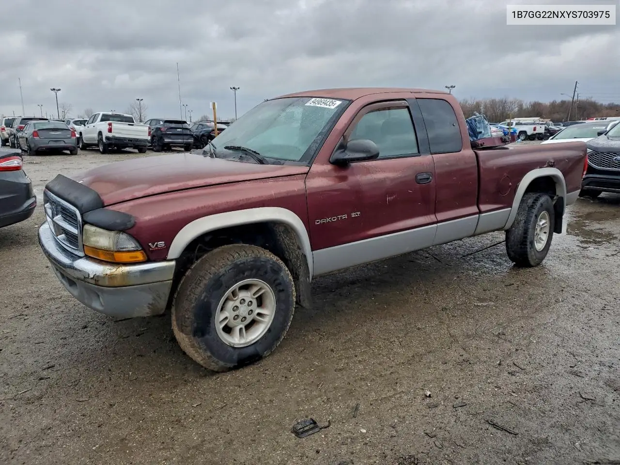 1B7GG22NXYS703975 2000 Dodge Dakota