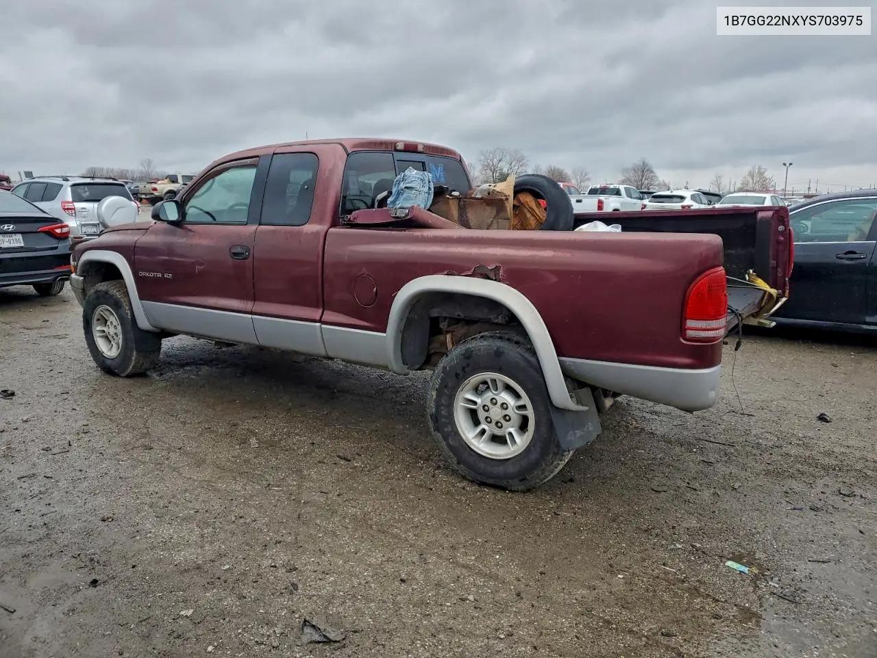 1B7GG22NXYS703975 2000 Dodge Dakota
