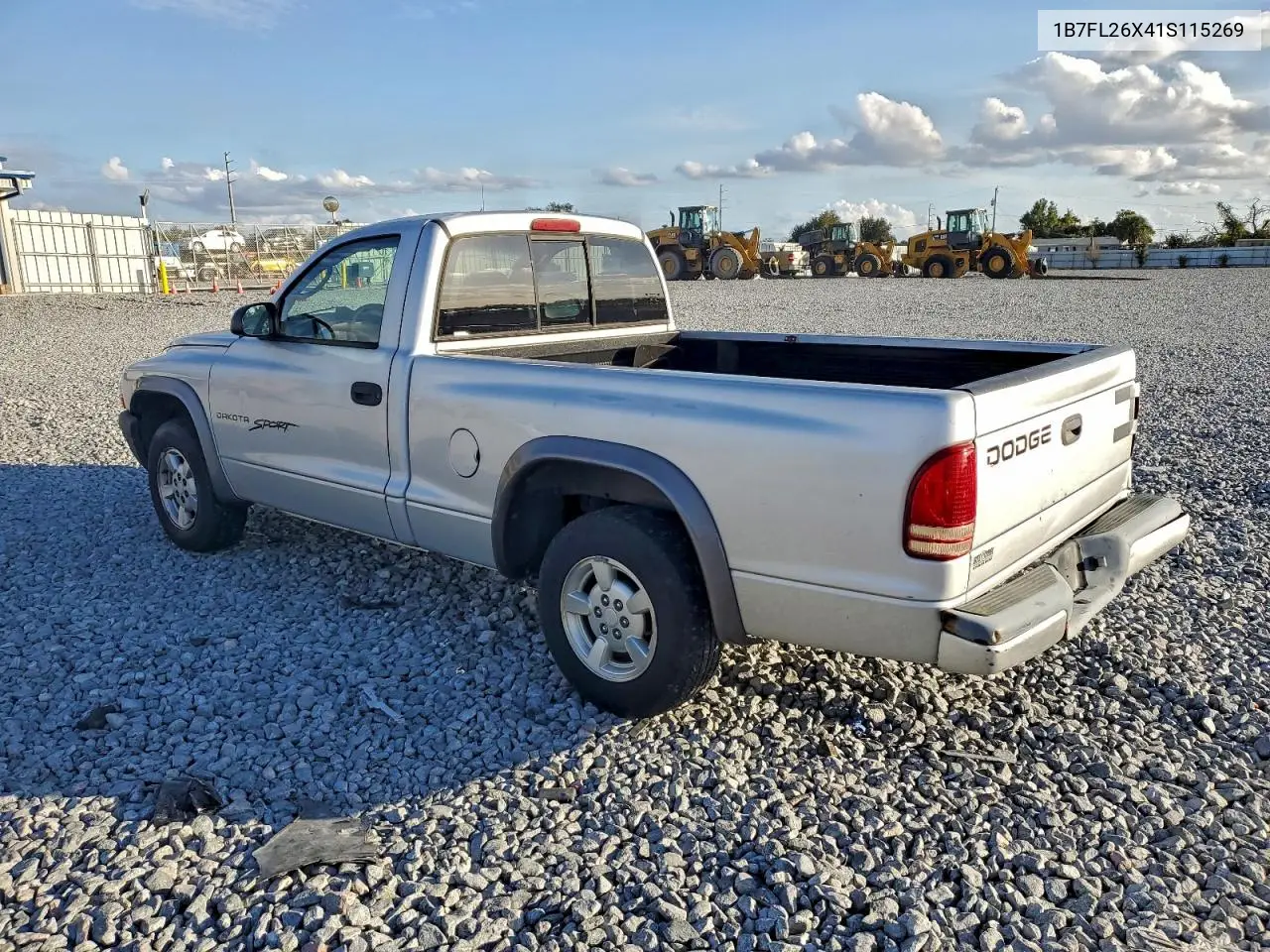 1B7FL26X41S115269 2001 Dodge Dakota