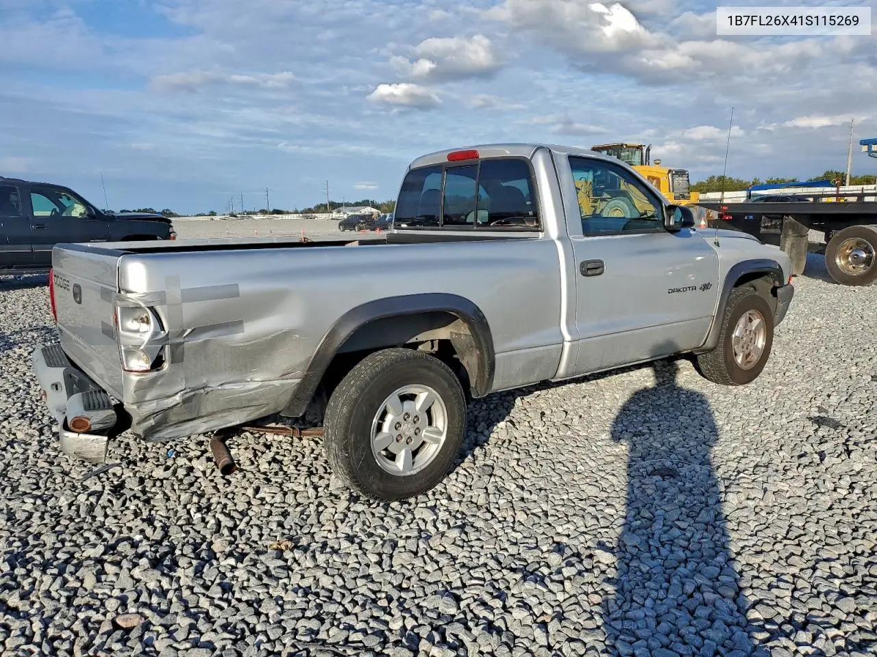 1B7FL26X41S115269 2001 Dodge Dakota