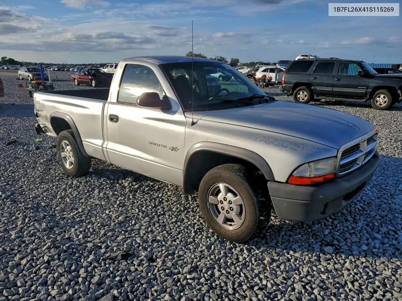1B7FL26X41S115269 2001 Dodge Dakota