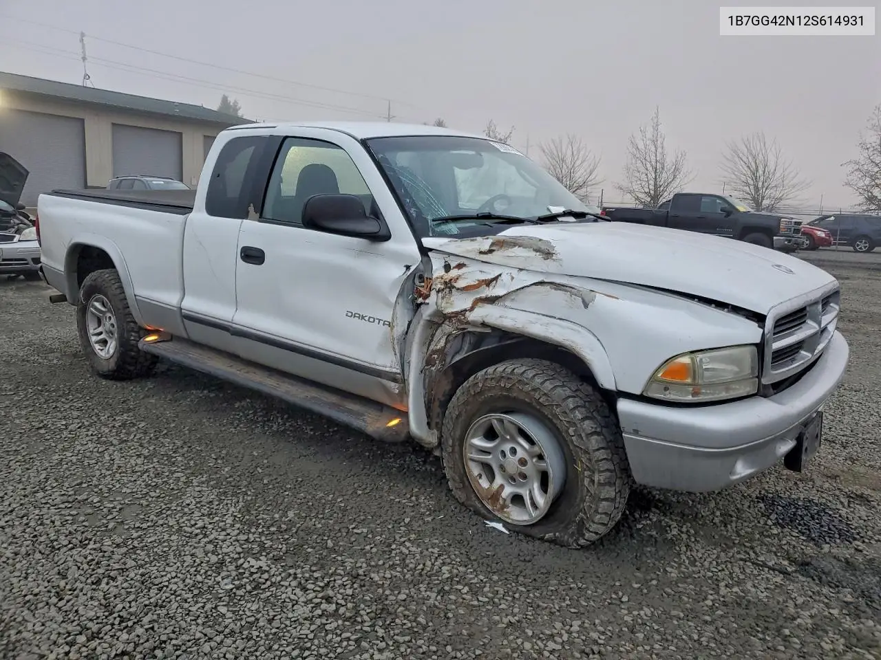 2002 Dodge Dakota Slt VIN: 1B7GG42N12S614931 Lot: 72992145