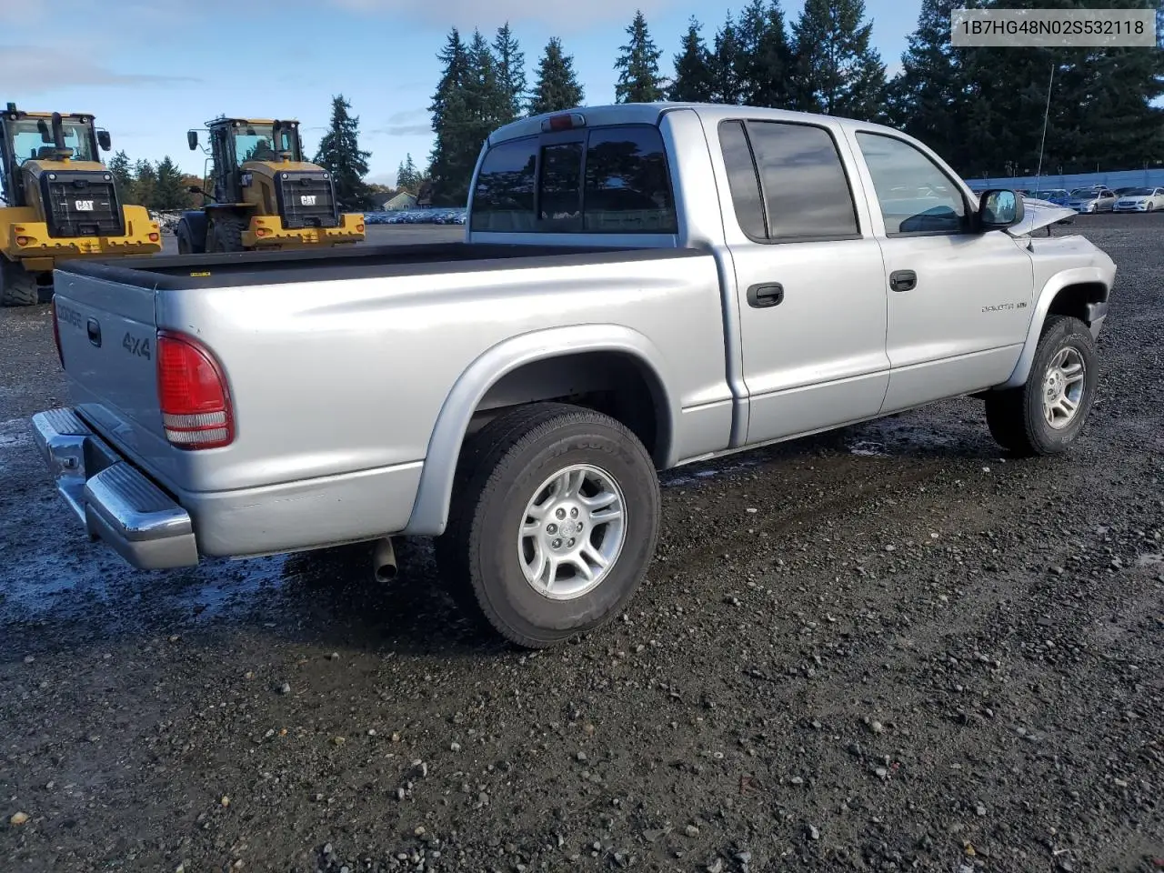 1B7HG48N02S532118 2002 Dodge Dakota Quad Slt