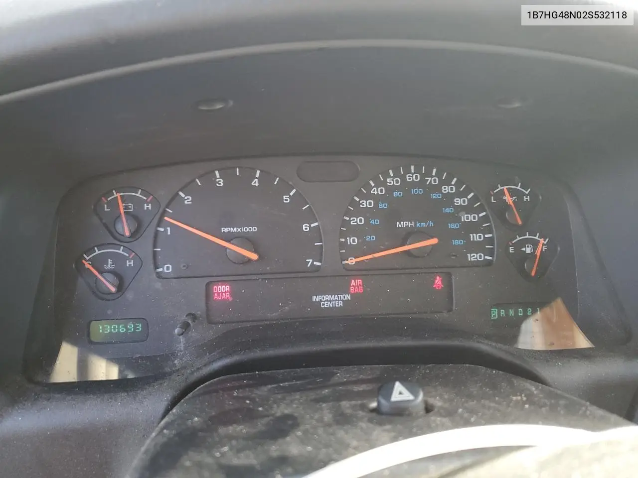 1B7HG48N02S532118 2002 Dodge Dakota Quad Slt