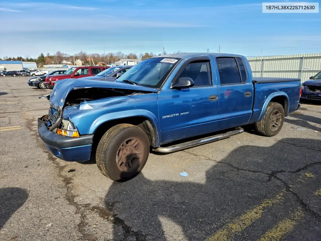 1B7HL38X22S712630 2002 Dodge Dakota Quad Sport