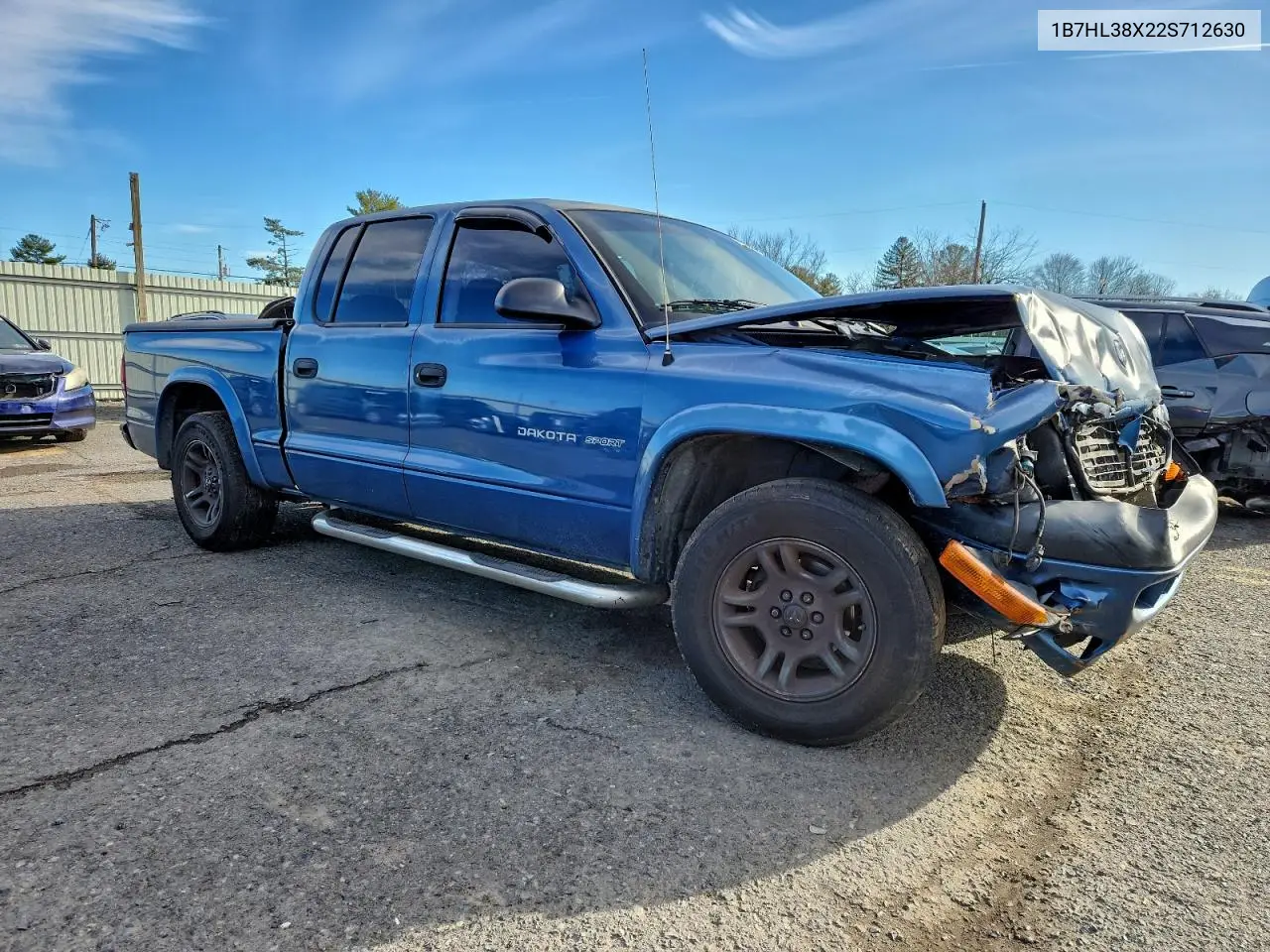 1B7HL38X22S712630 2002 Dodge Dakota Quad Sport