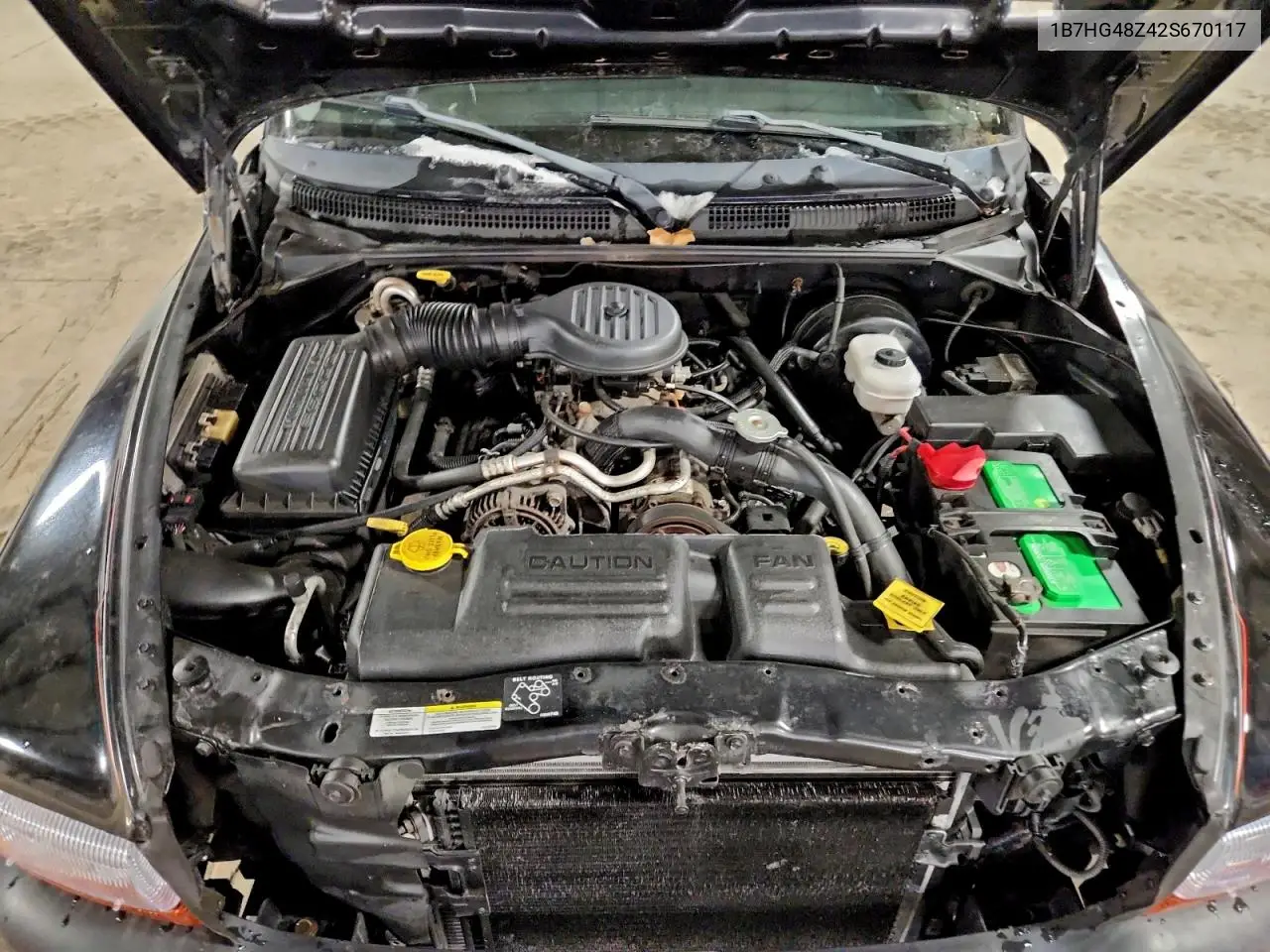 1B7HG48Z42S670117 2002 Dodge Dakota Quad Slt