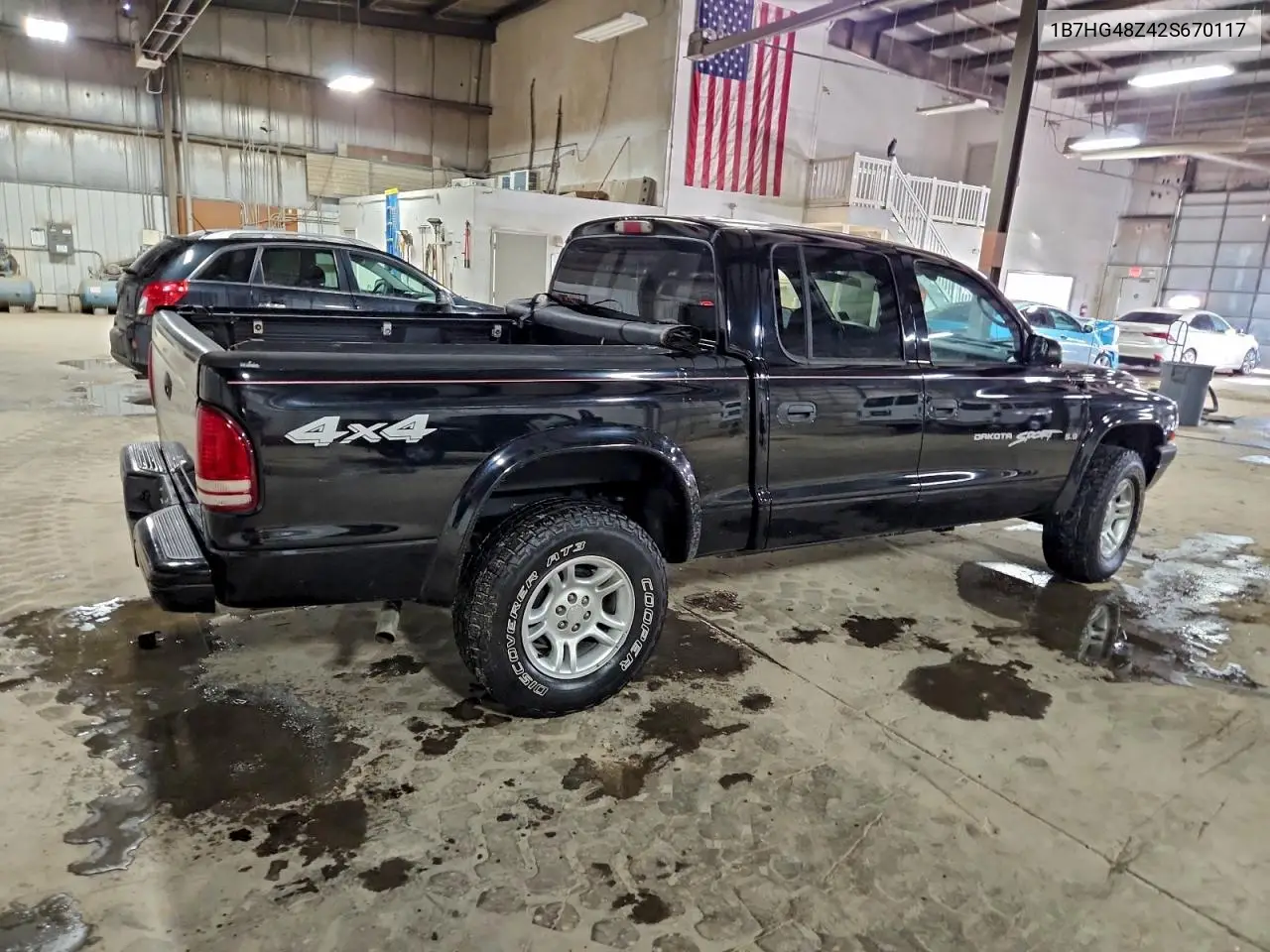 1B7HG48Z42S670117 2002 Dodge Dakota Quad Slt