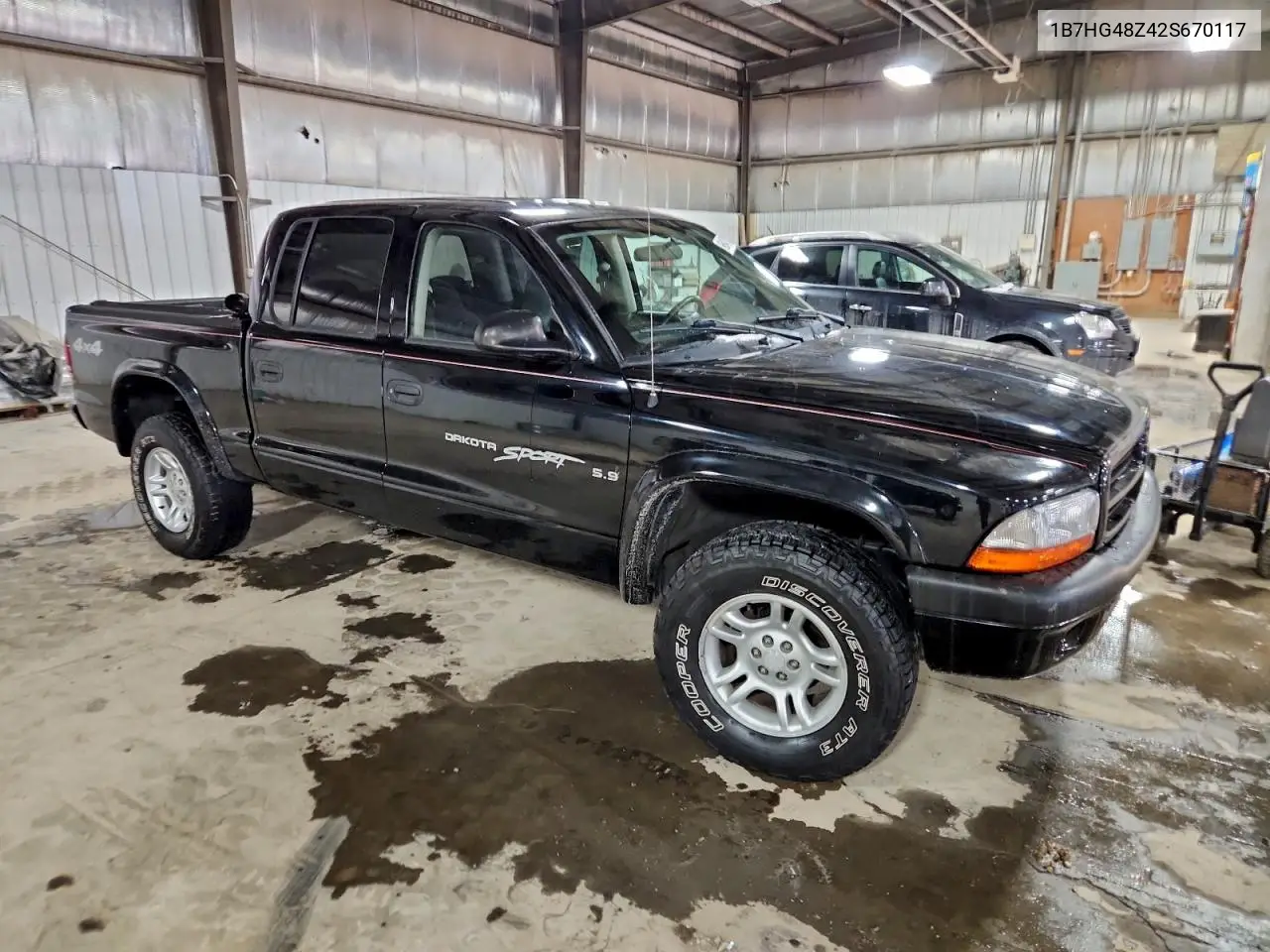 1B7HG48Z42S670117 2002 Dodge Dakota Quad Slt
