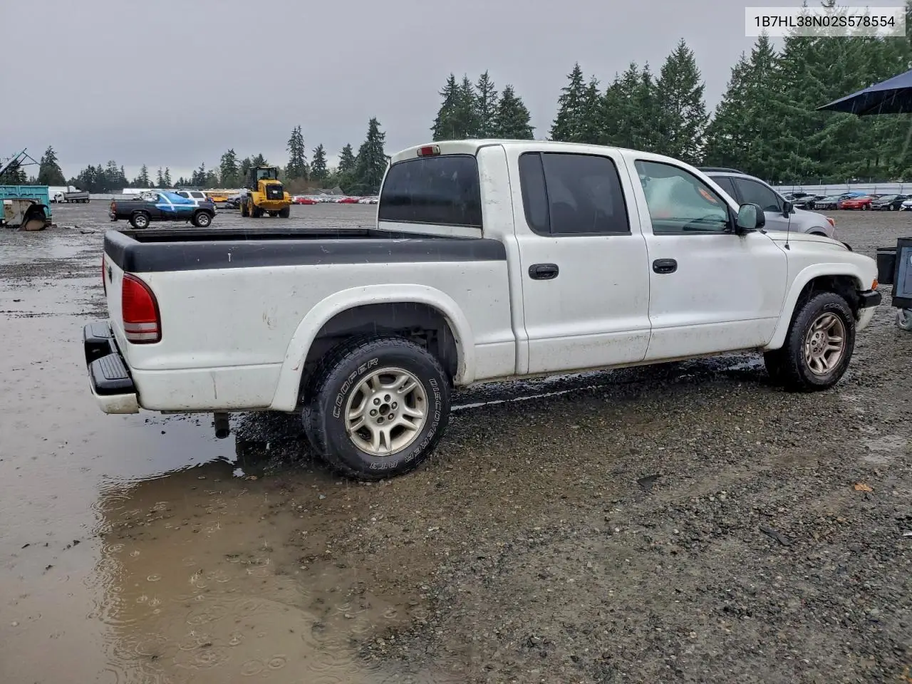 1B7HL38N02S578554 2002 Dodge Dakota Quad Sport