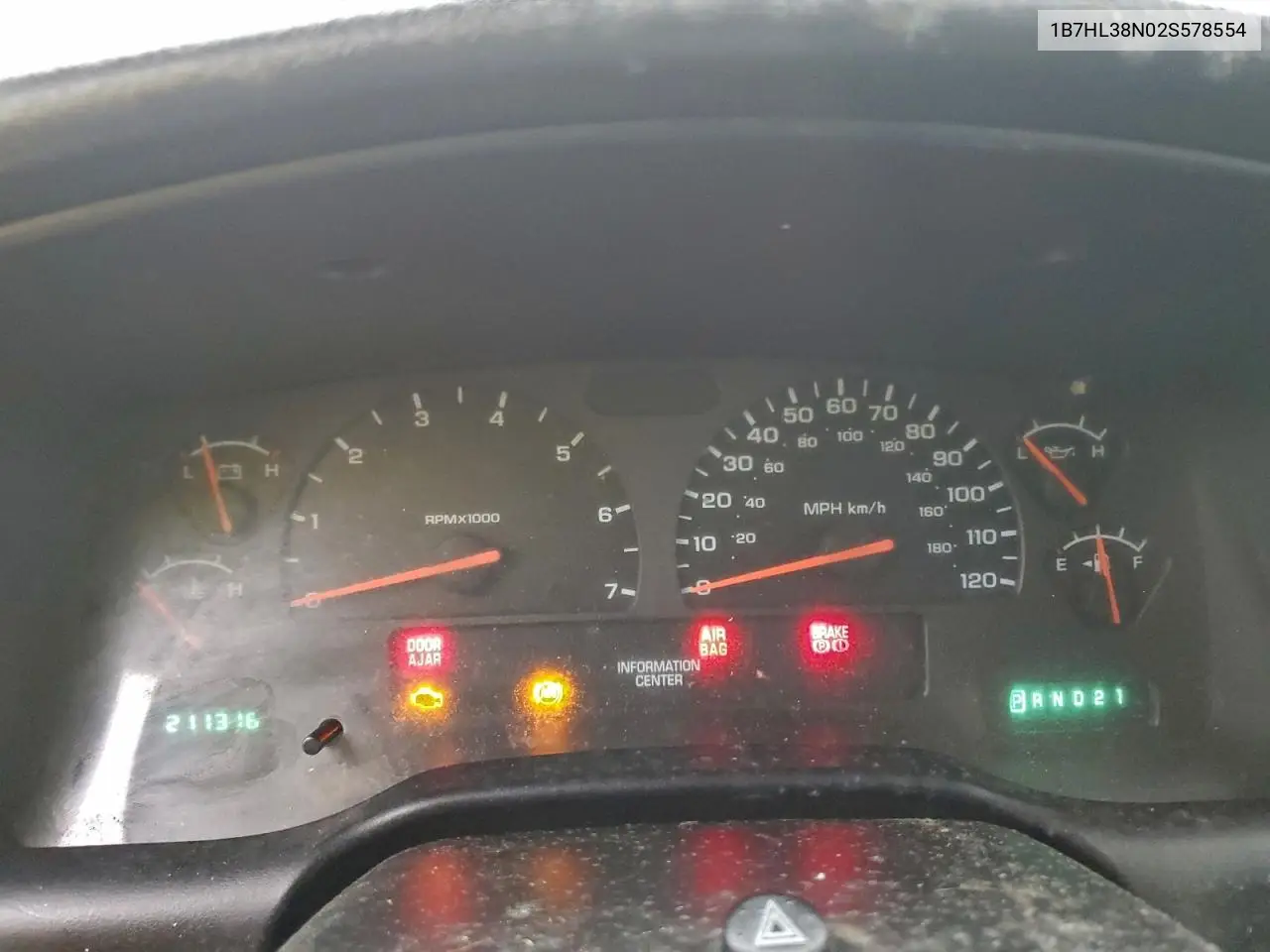 1B7HL38N02S578554 2002 Dodge Dakota Quad Sport