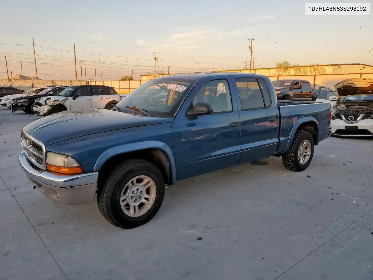 1D7HL48N53S298092 2003 Dodge Dakota Quad Slt