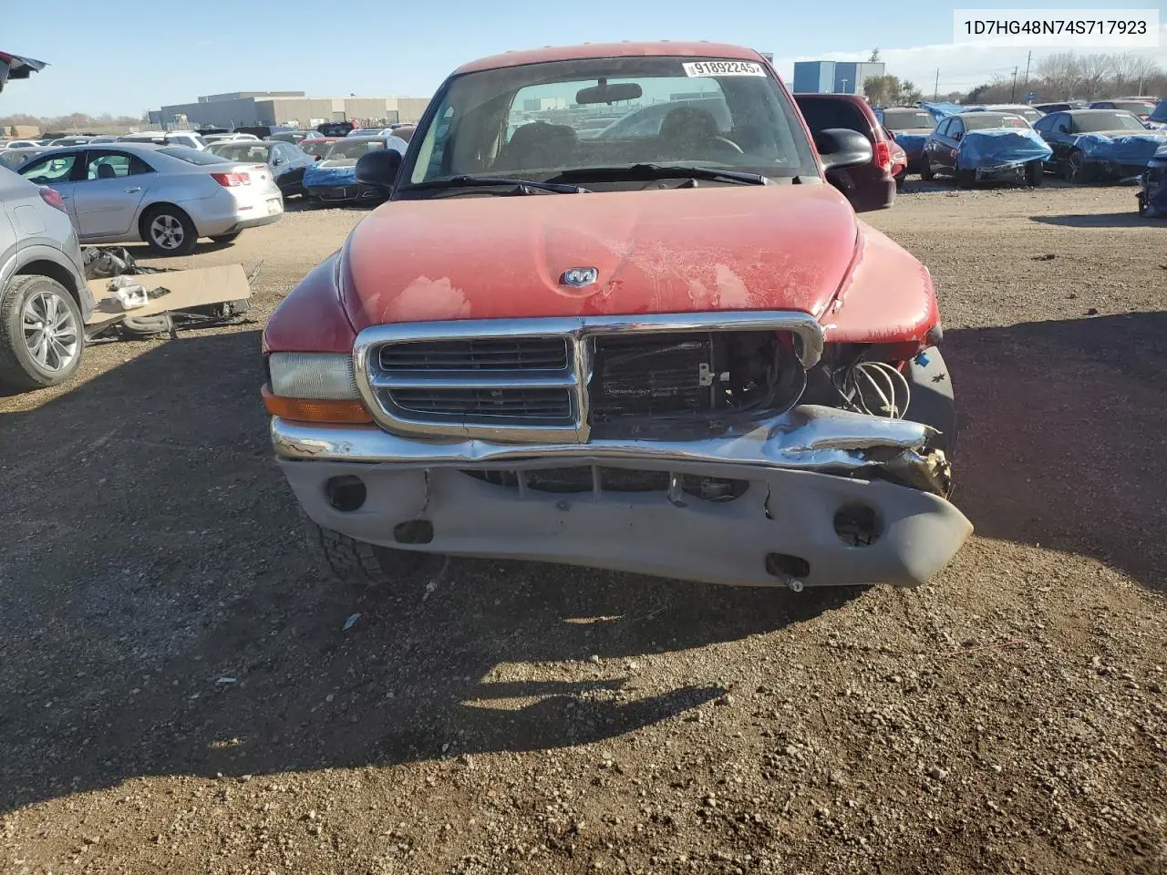 1D7HG48N74S717923 2004 Dodge Dakota Quad Slt