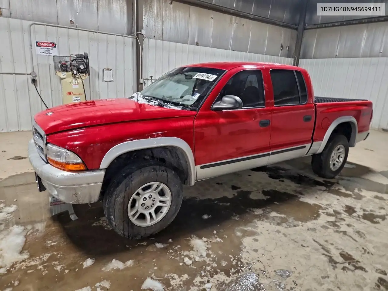 1D7HG48N94S699411 2004 Dodge Dakota Quad Slt