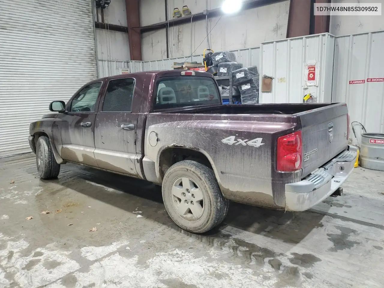 2005 Dodge Dakota Quad Slt VIN: 1D7HW48N85S309502 Lot: 44729525
