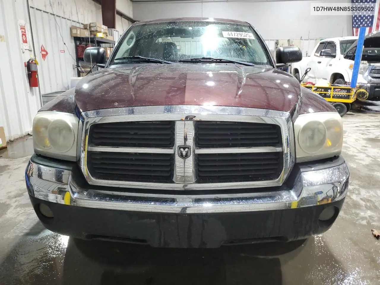 2005 Dodge Dakota Quad Slt VIN: 1D7HW48N85S309502 Lot: 44729525