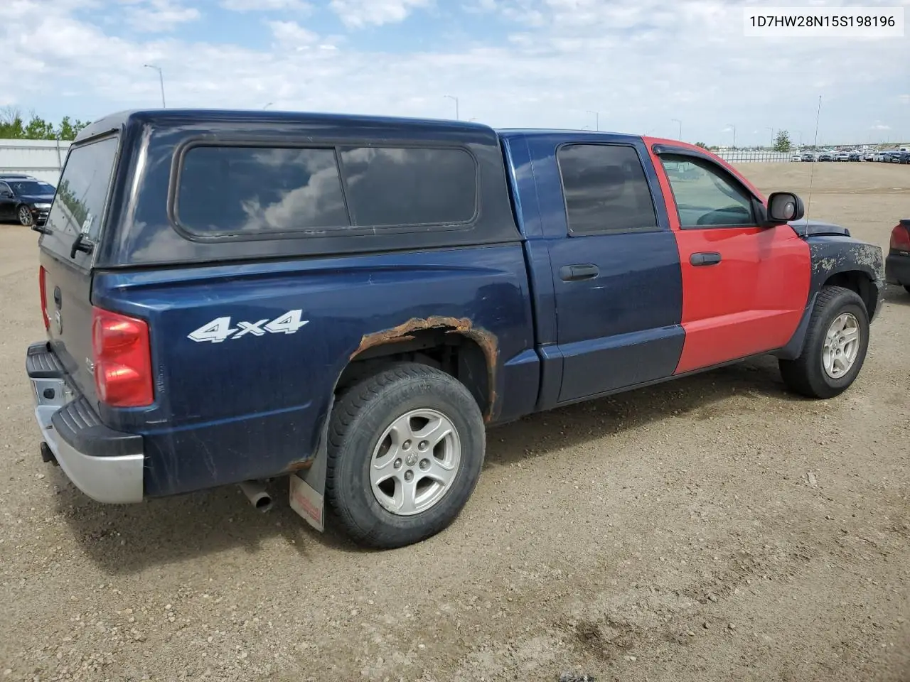 2005 Dodge Dakota Quad VIN: 1D7HW28N15S198196 Lot: 58234305