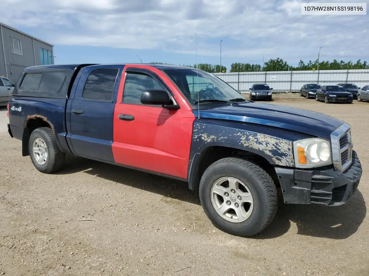 2005 Dodge Dakota Quad VIN: 1D7HW28N15S198196 Lot: 58234305