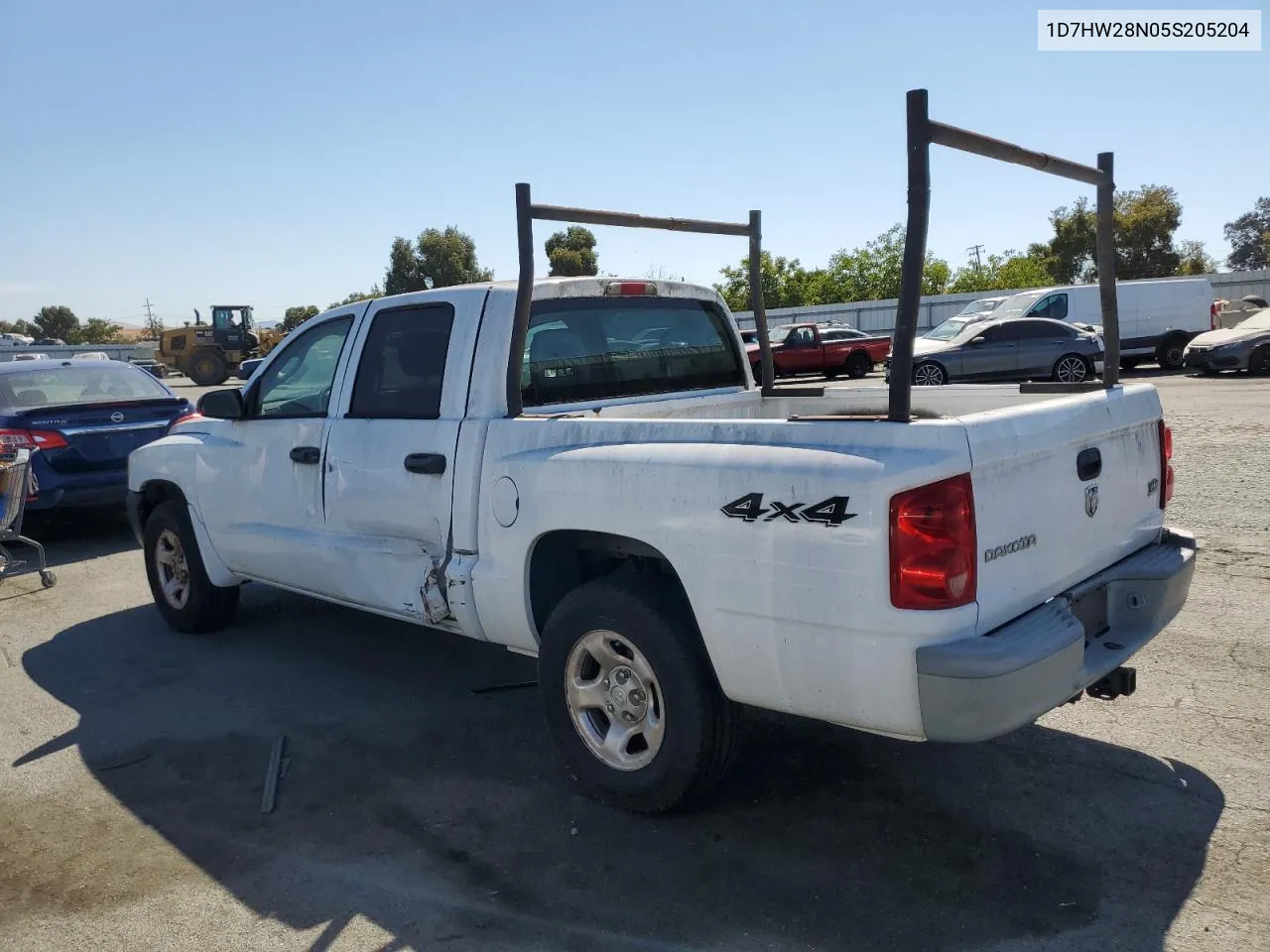 2005 Dodge Dakota Quad VIN: 1D7HW28N05S205204 Lot: 70721864