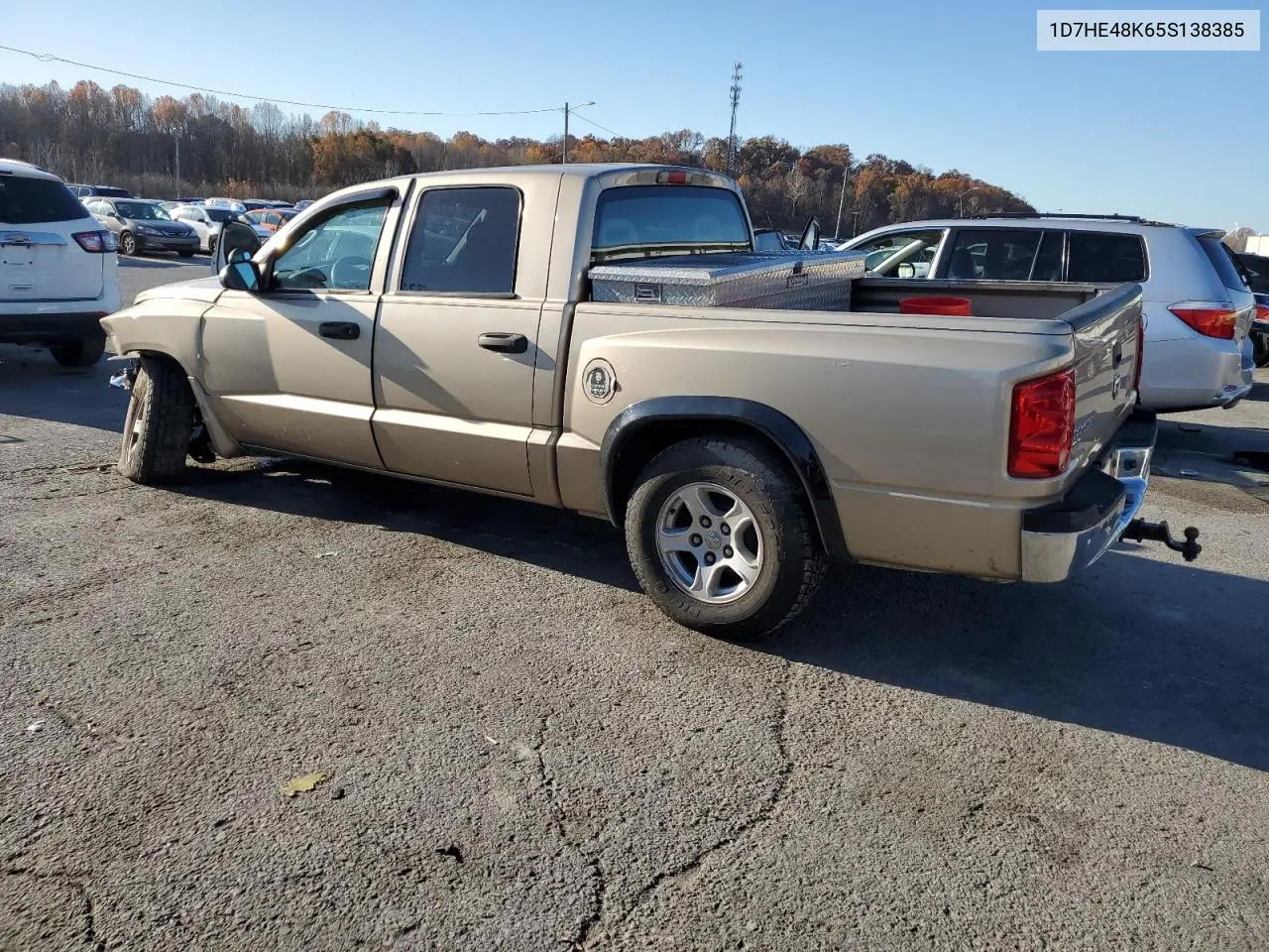 1D7HE48K65S138385 2005 Dodge Dakota Quad Slt